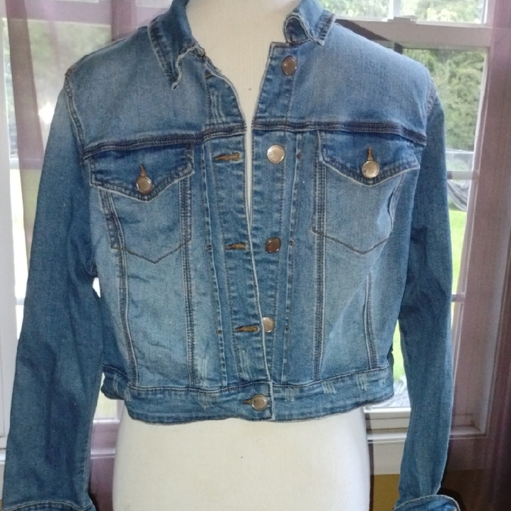 Lane Bryant Blue Jean Jacket